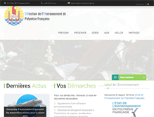 Tablet Screenshot of environnement.pf